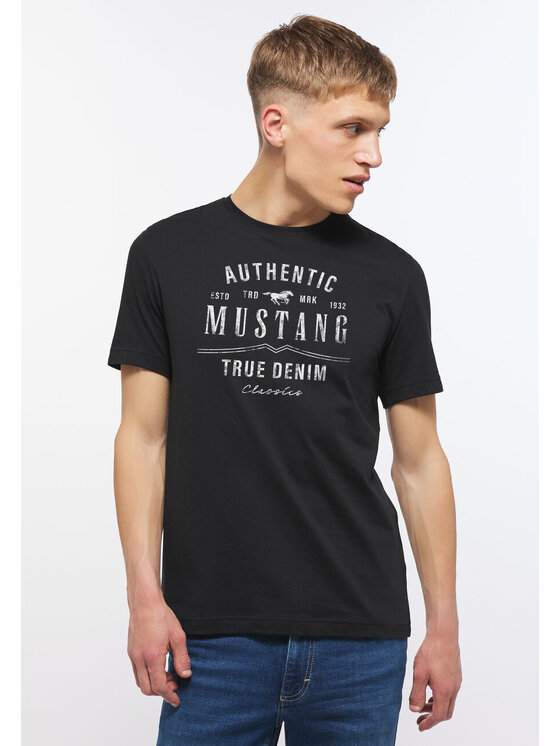 Mustang Mustang T-shirt ALEX C PRINT Nero Regular Fit