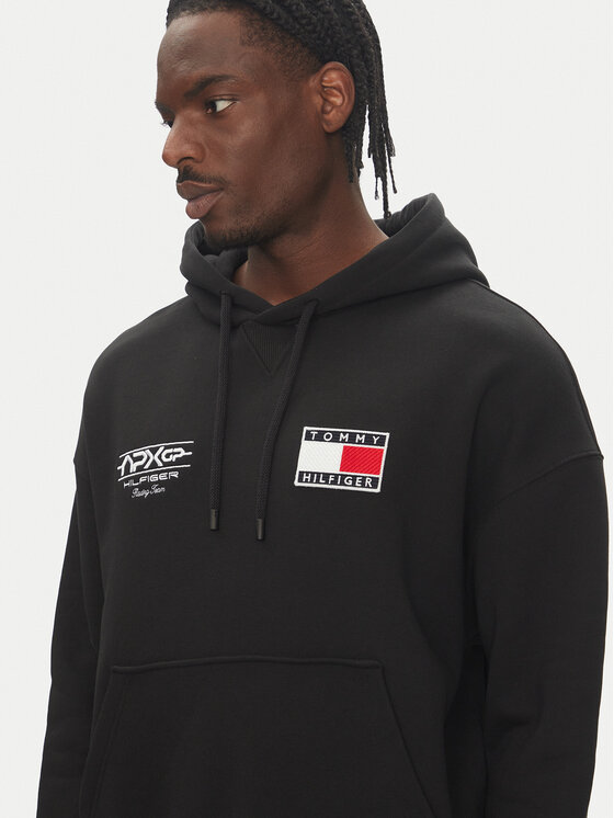 Tommy Hilfiger Tommy Hilfiger Mikina F1 Movie MW0MW41386 Černá Regular Fit