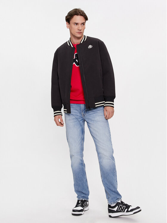 Kappa Kappa Kurtka bomber Authentic Gomin 331H2MW Czarny Comfort Fit