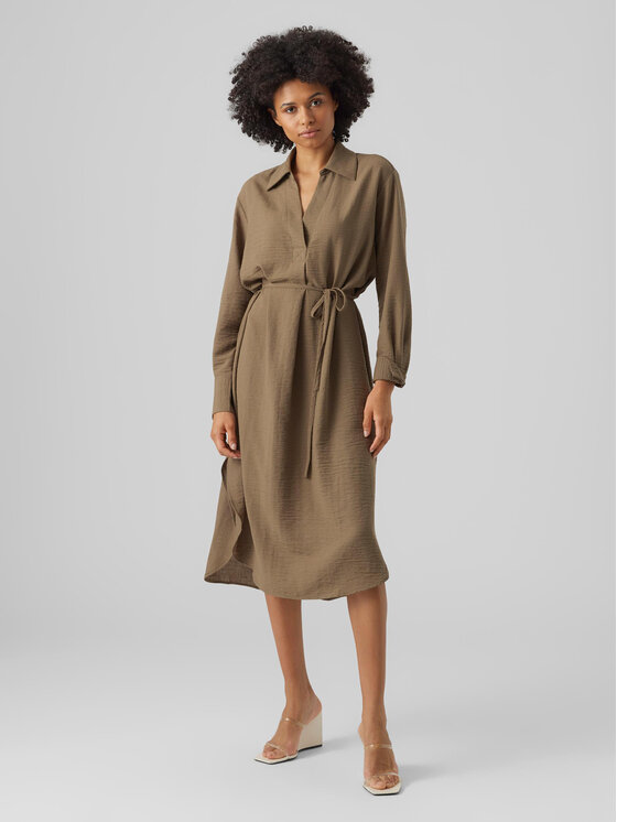 Vero Moda Vero Moda Vsakodnevna obleka Chris 10292485 Zelena Regular Fit