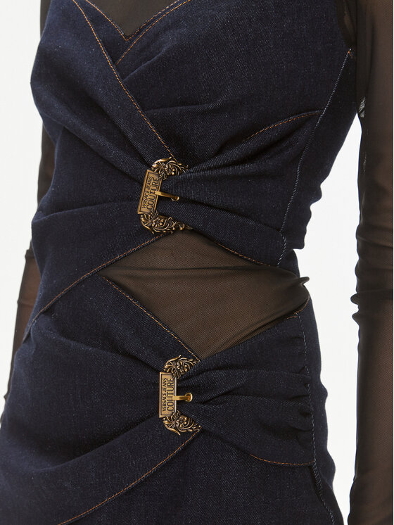 Versace Jeans Couture Versace Jeans Couture Jeanskleid 75HAO92M Dunkelblau Slim Fit