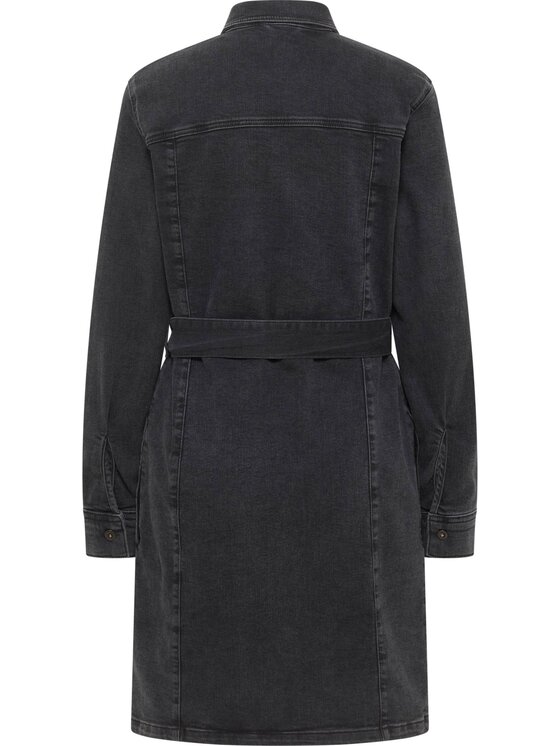 Mustang Mustang Sukienka codzienna Style Elmira Dress Czarny Regular Fit