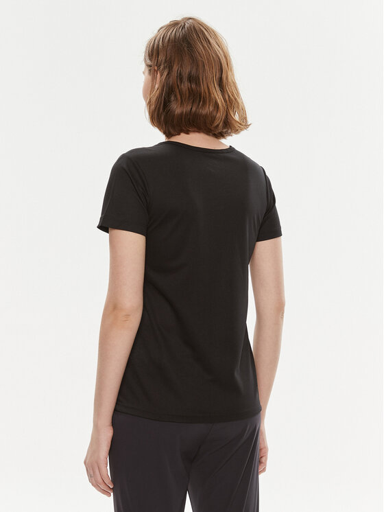 CMP CMP Funkčné tričko 39T5676P Čierna Regular Fit