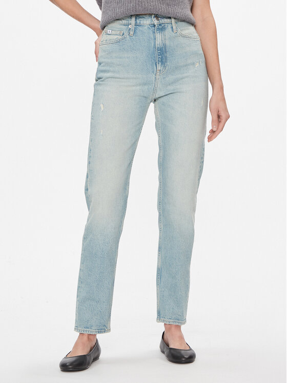 Calvin Klein Jeans Calvin Klein Jeans Džinsai Authentic Slim Straight J20J222864 Mėlyna Slim Fit