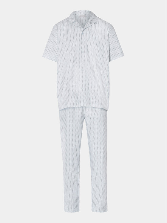 Hanro Hanro Piżama 75766 Biały Regular Fit