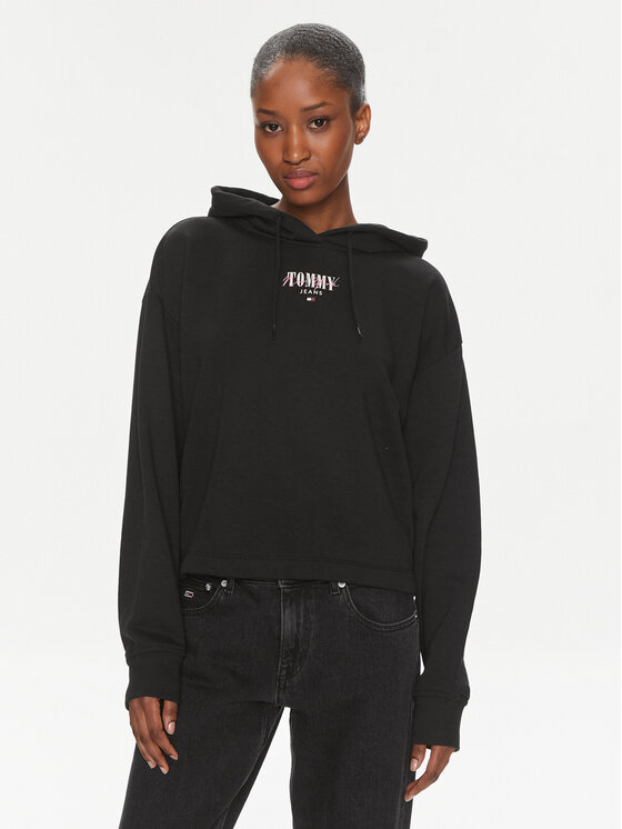 Tommy Jeans Tommy Jeans Μπλούζα Essential Logo DW0DW17797 Μαύρο Relaxed Fit