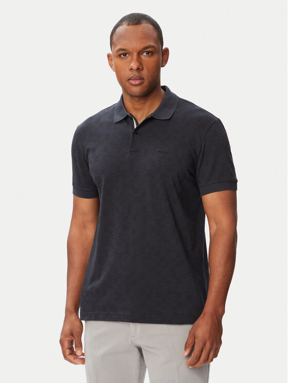 BOSS Tricou polo Swing 50564801 Bleumarin Regular Fit