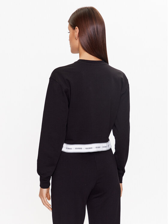 Guess Guess Majica dugih rukava O3YQ01KBS91 Crna Regular Fit