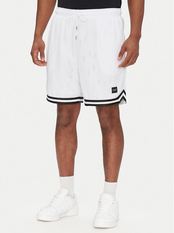 Jack&Jones Športové kraťasy Karl 12277554 Biela Loose Fit