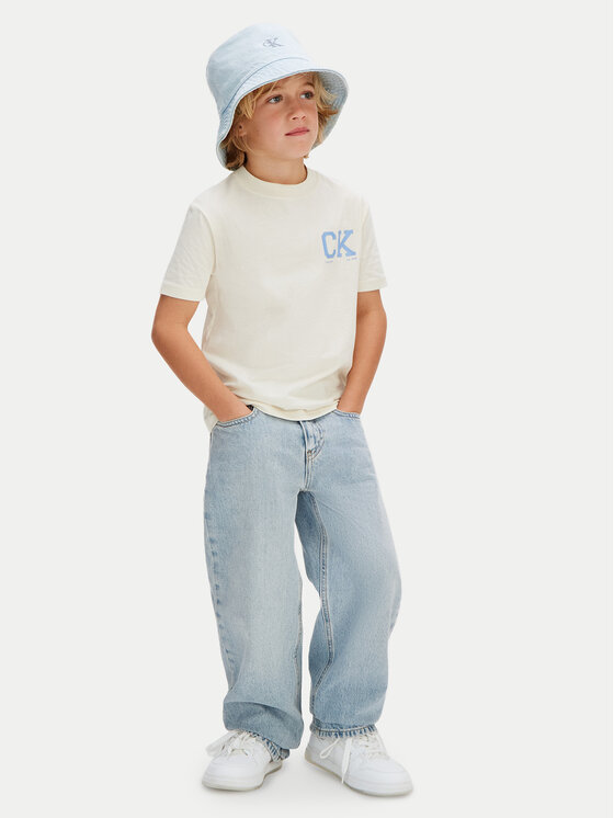 Calvin Klein Calvin Klein T-shirt Heritage LVCKSJA09B Žuta Regular Fit