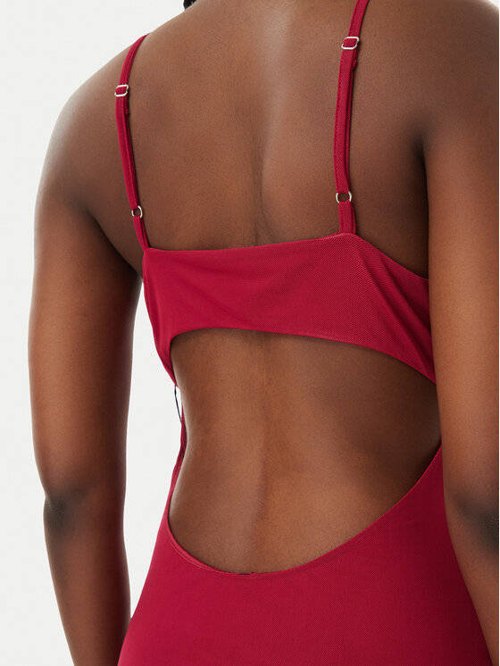 ONLY ONLY Φόρεμα καλοκαιρινό Magda 15372730 Σκούρο κόκκινο Bodycon Fit