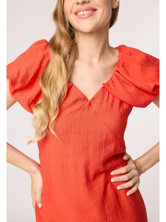 QUIOSQUE QUIOSQUE Sukienka codzienna Quiosque 4UB024401 Pomarańczowy Regular Fit