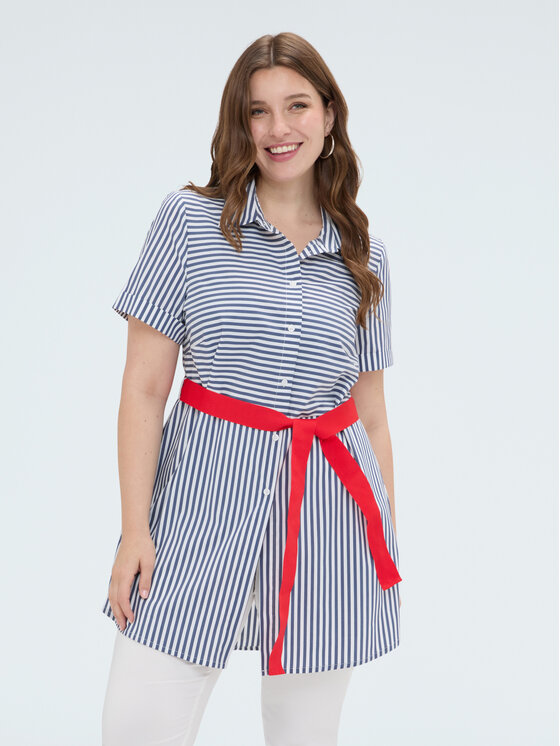 Fiorella Rubino Fiorella Rubino Koszula 5078T001577N0Z4 Niebieski Regular Fit