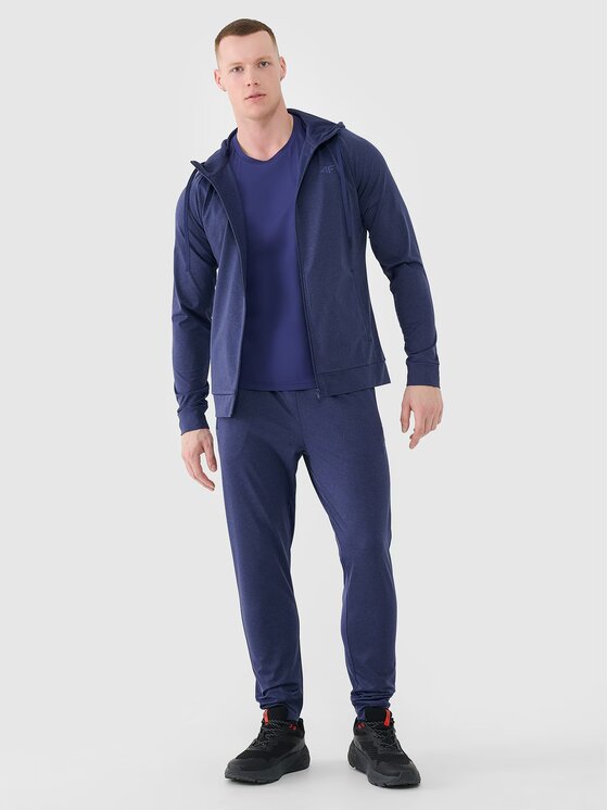 4F 4F Felpa tecnica 4FWSS25TFSWM512-30M Blu scuro Regular Fit