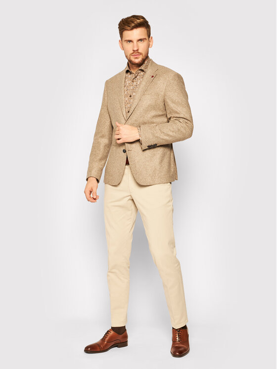 Camicia 8803/000/27285 Marrone Travel Fit