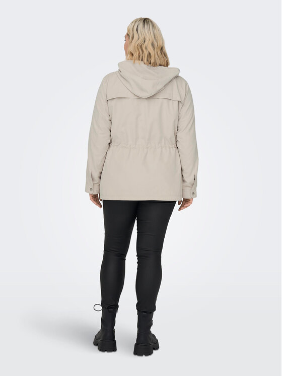 ONLY Carmakoma ONLY Carmakoma Parka New Starline 15278695 Beige Regular Fit