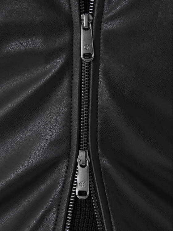 Calvin Klein Jeans Calvin Klein Jeans Giacca in similpelle LV04RE403G Nero Regular Fit
