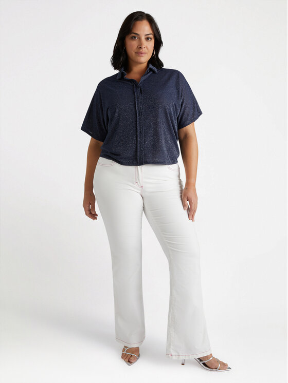 Fiorella Rubino Fiorella Rubino Koszula 5830L000161N034 Niebieski Boxy Fit