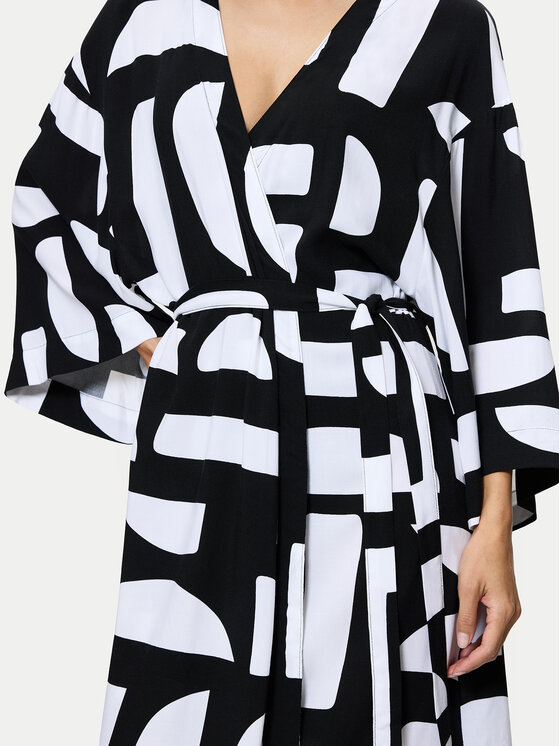 Triumph Triumph Kimono Beach MyWear 10222618 Črna Relaxed Fit