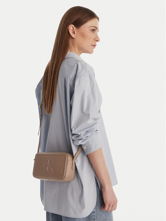 Calvin Klein Calvin Klein Geantă Bold Ck Camera Bag LV04F3220G Bej
