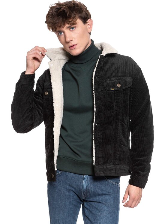 Lee Lee Kurtka zimowa SHERPA RIDER Czarny Regular Fit