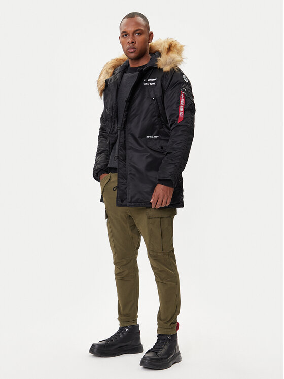 Alpha Industries Alpha Industries Joggery Airman 188201 Zielony Tapered Fit
