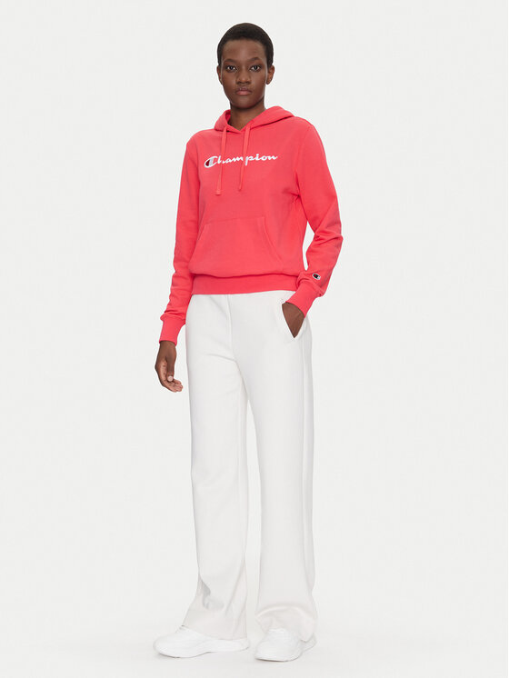 Champion Champion Pulóver Slim Big Logo 118097 Koral Regular Fit