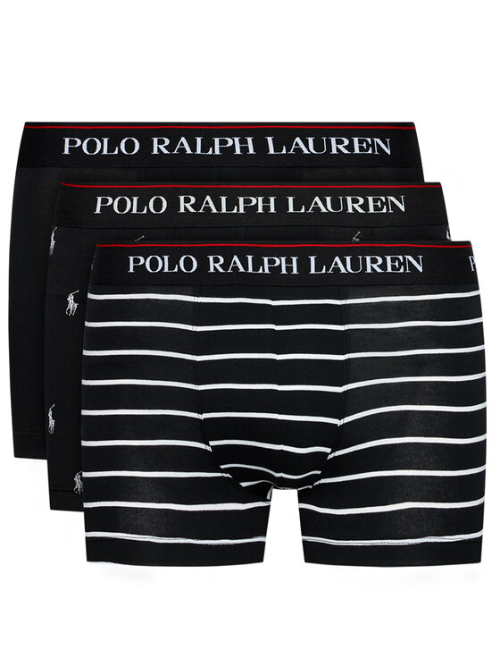 Polo Ralph Lauren Set di 3 boxer 714830299009 Nero, taglia : S