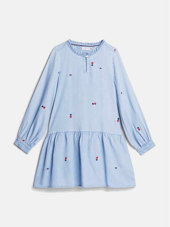 Tommy Hilfiger Tommy Hilfiger Kasdieninė suknelė KG0KG08104 Mėlyna Regular Fit