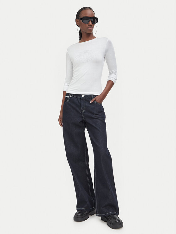 Juicy Couture Juicy Couture Jeansy JCJDJE126952 Modrá Wide Leg