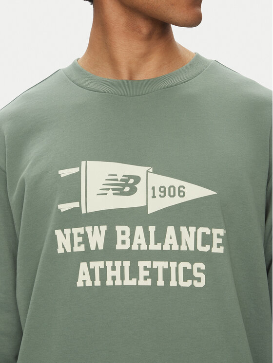 New Balance New Balance Felpa MT51929DKJ Verde Relaxed Fit
