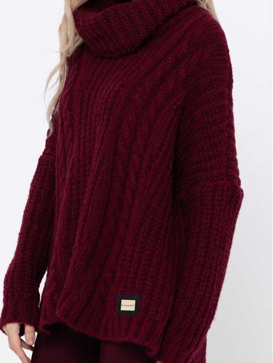 LIDIA KALITA LIDIA KALITA Golf Elysee Bordowy Oversize