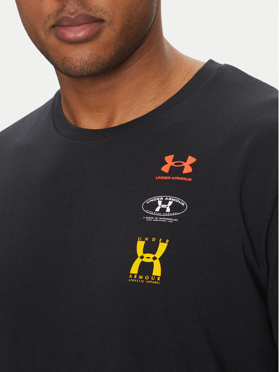 Under Armour Under Armour T-shirt EVOL Logo 1390165 Crna Regular Fit