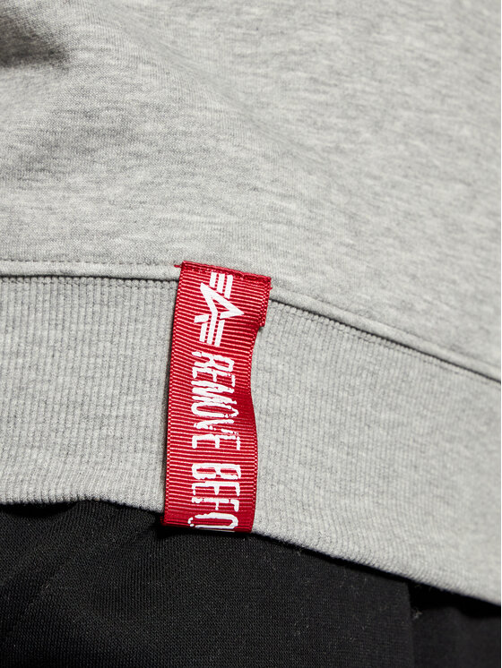 Alpha Industries Alpha Industries Суитшърт Basic Sweater 178302 Сив Regular Fit