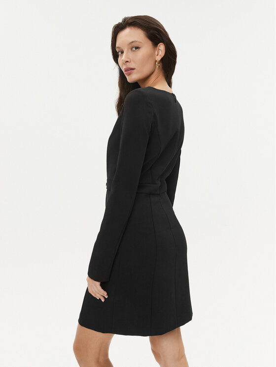 TWINSET TWINSET Sukienka codzienna 232TT2195 Czarny Regular Fit