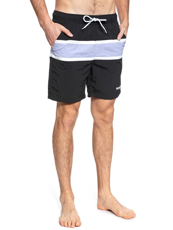 Wrangler Wrangler Pantaloncini di tessuto SWIMSHORT Nero Regular Fit