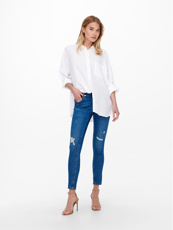 ONLY ONLY Πουκάμισο 15259585 Λευκό Regular Fit
