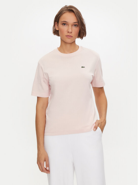 Lacoste T-shirt TF7215 Ružičasta Loose Fit