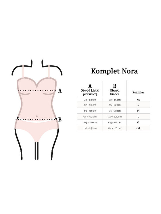 DKaren Lingerie DKaren Lingerie Komplet bielizny Nora Czarny