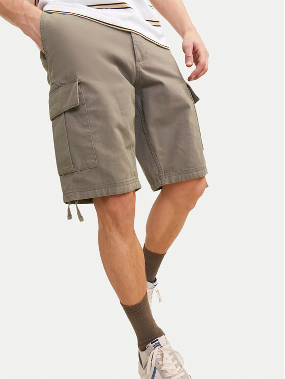 Jack&Jones Jack&Jones Kratke hlače iz tkanine Jpstcole 12248685 Rjava Regular Fit