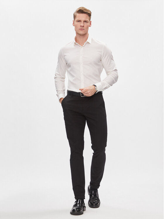 Calvin Klein Calvin Klein Koszula K10K112305 Biały Slim Fit