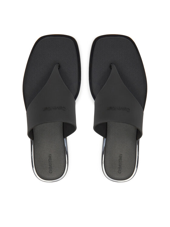 Calvin Klein Calvin Klein Japanke Toepost Tpu Slide HW0HW02836 Crna