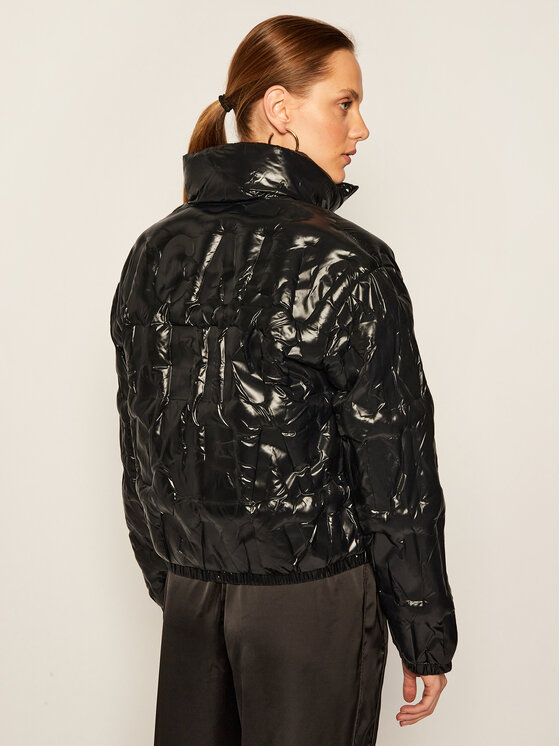 calvin klein embossed logo puffer jacket