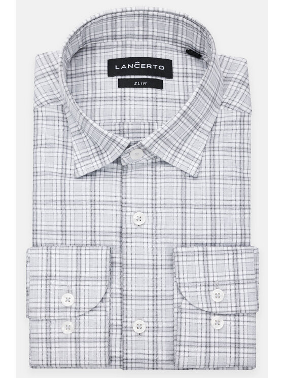Lancerto Lancerto Koszula Irma KO073222000024 Biały Slim Fit