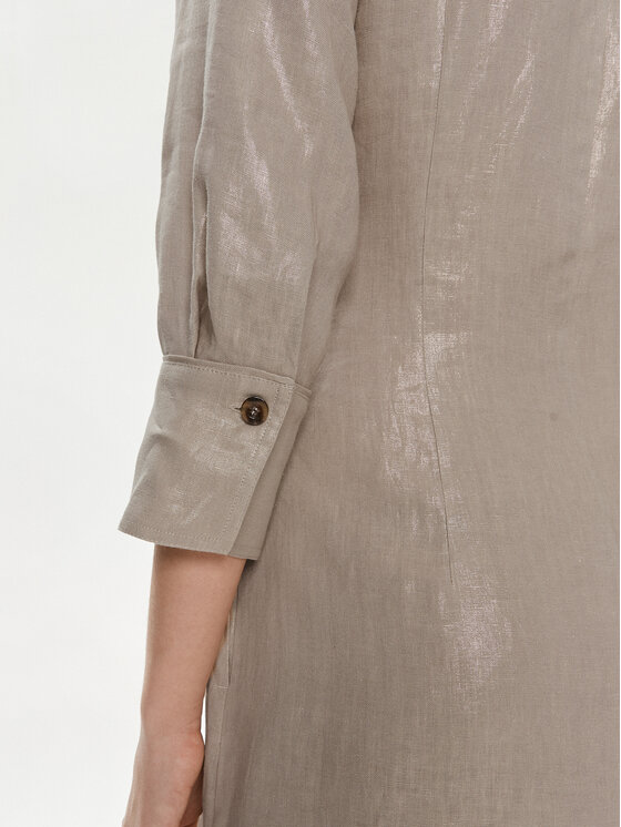 Marella Marella Рокля тип риза Balia 2413221114 Бежов Regular Fit
