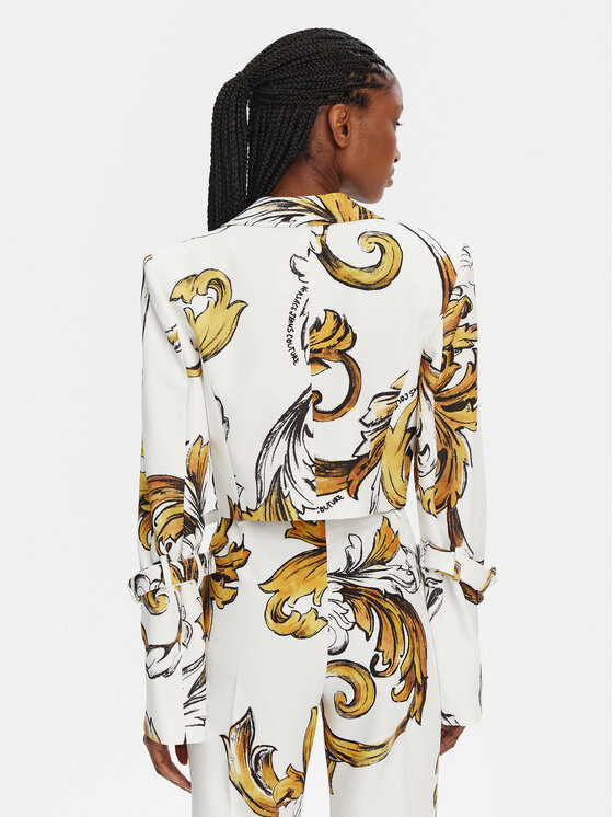 Versace Jeans Couture Versace Jeans Couture Сако 78HAQ704 Бял Slim Fit
