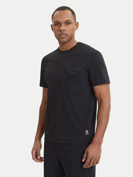 Parajumpers Parajumpers T-Shirt Malham 26SMPMTSRY01 Μαύρο Regular Fit