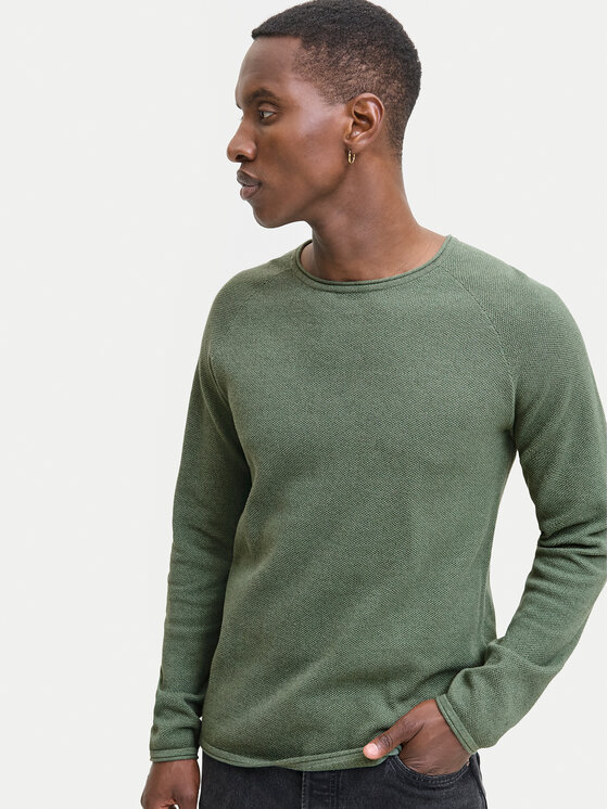 Jack&Jones Jack&Jones Džemper Hill 12157321 Zelena Regular Fit