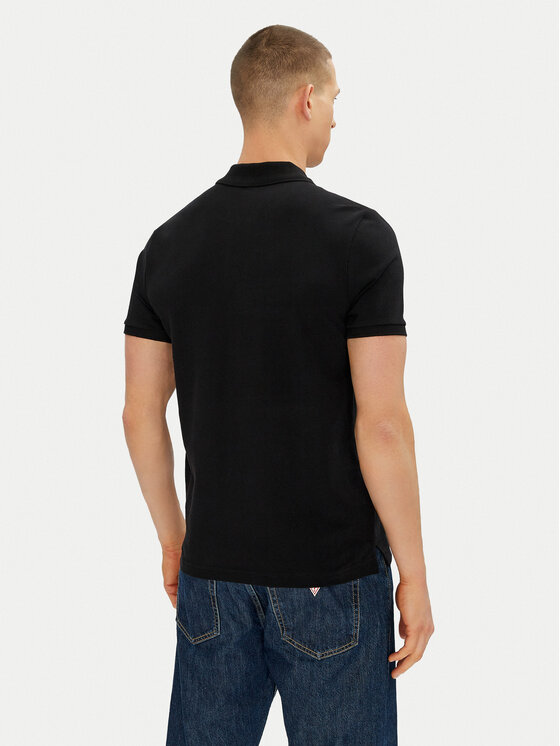 Moose Knuckles Moose Knuckles Poloshirt Everett M34MT712 Schwarz Slim Fit