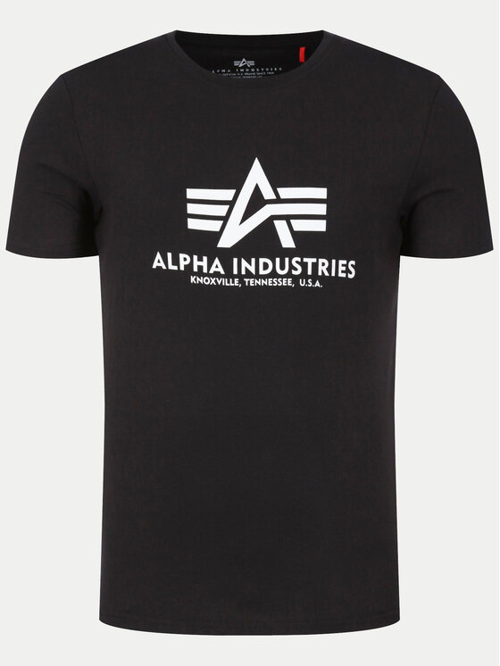 Alpha Industries Alpha Industries T-Shirt Basic T-Shirt 100501 Czarny Regular Fit